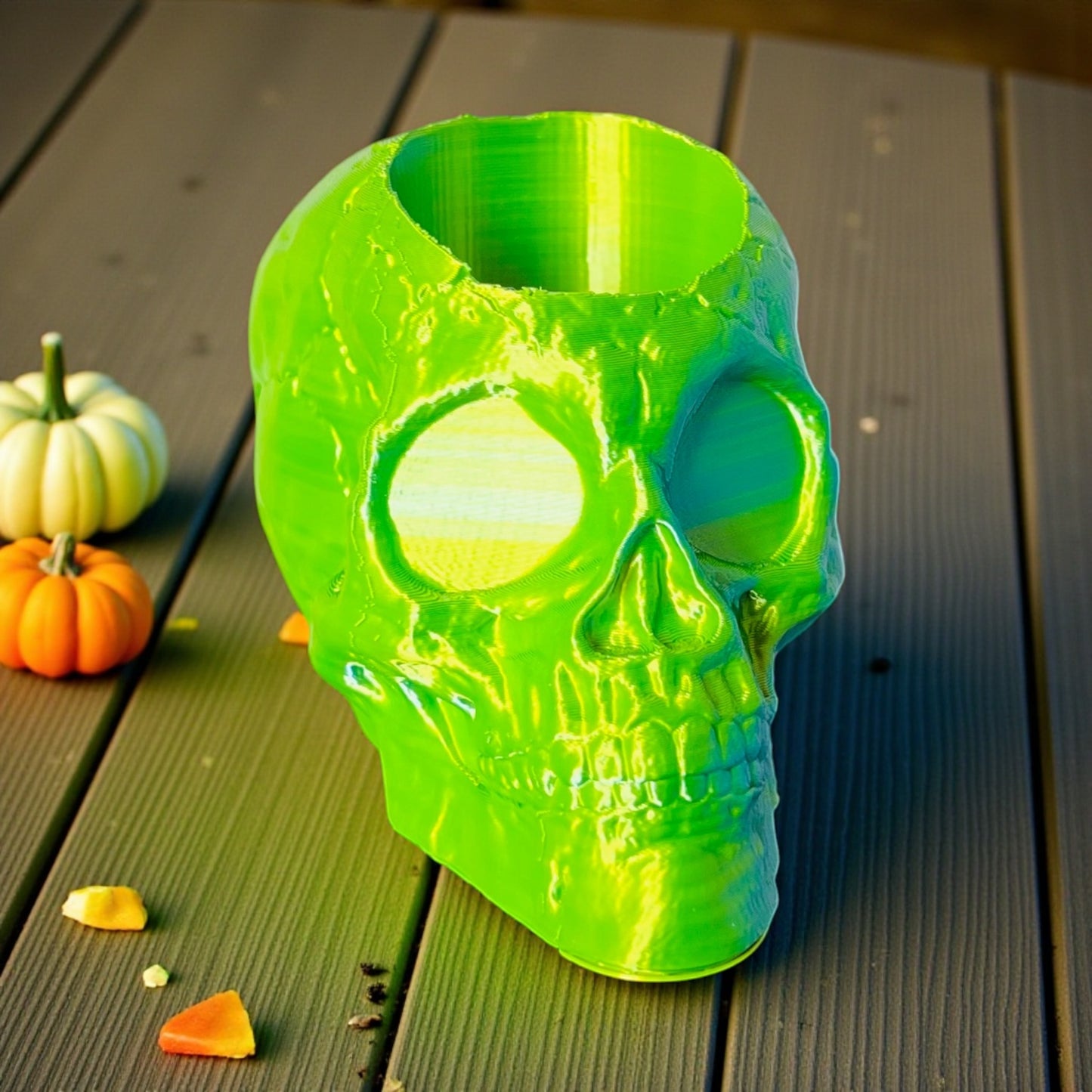Skull Tea-Light Candle Holder
