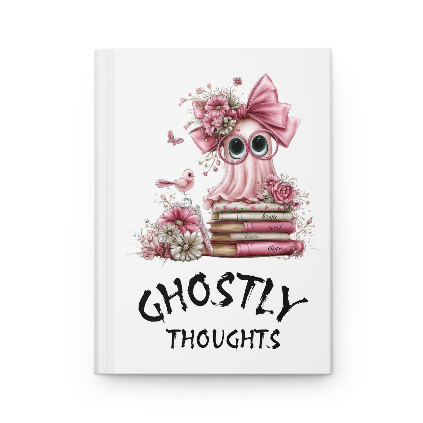 Hardcover Journal — 'Ghostly Thoughts' Notebook