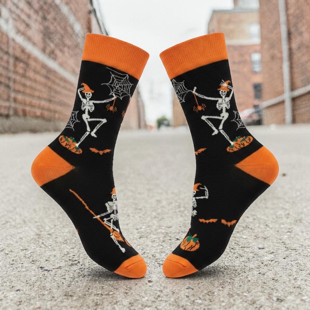 Spooky Skeleton Socks