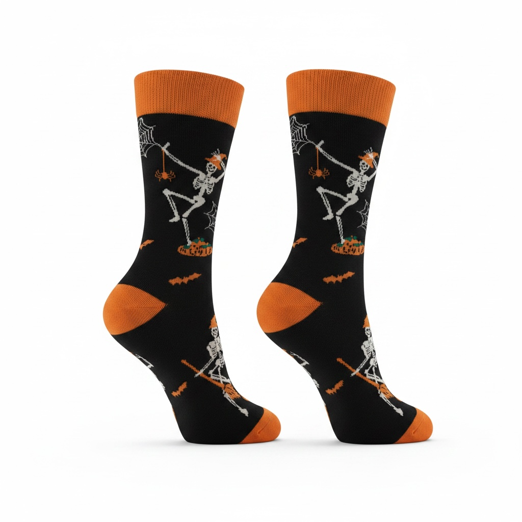 Spooky Skeleton Socks