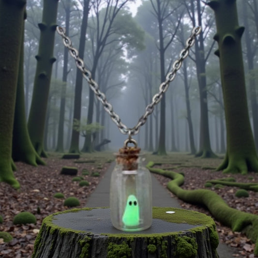 Ghost in a Bottle Necklace